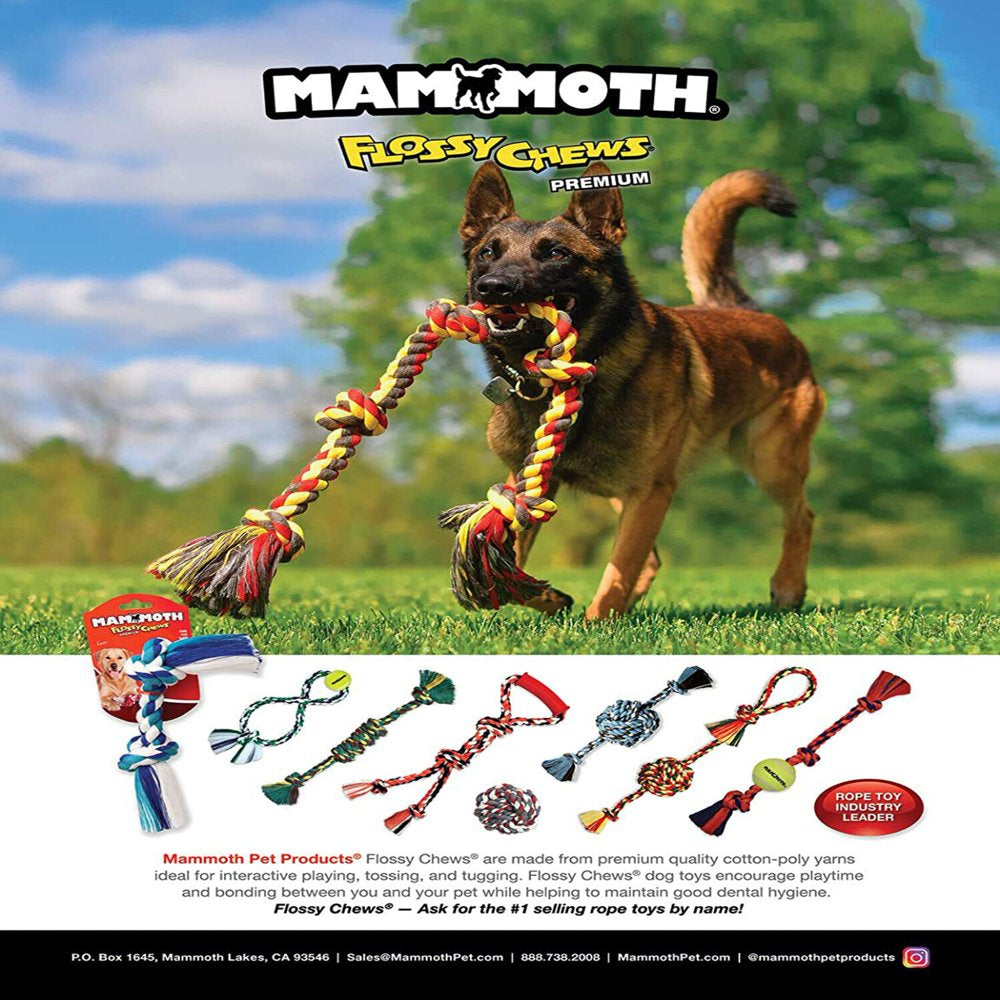 Mammoth Small 13" Extra Fresh Monkey Fist Ball Dog Toy with Rope Ends Animals & Pet Supplies > Pet Supplies > Dog Supplies > Dog Toys Mammoth Pet Products   