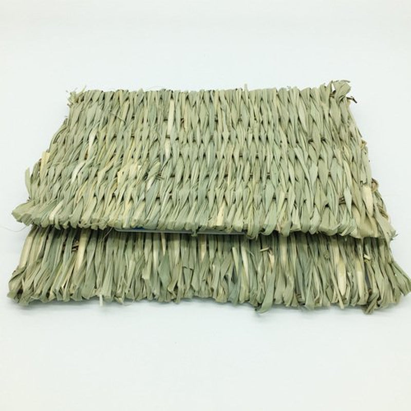 Cheers.Us Grass Mat Woven Bed Mat for Small Animal Grass Mats Bunny Bedding Nest Chew Toy Bed Play Toy for Guinea Pig Parrot Rabbit Bunny Hamster Rat Animals & Pet Supplies > Pet Supplies > Small Animal Supplies > Small Animal Bedding Cheers.US   