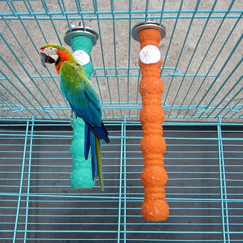 Akoada 8X2Cm Pet Bird Grinding Claw Stick Parrot Stand Rod Bird Supplies Bird Cage Accessories Parrot Grinding Toy Random Colour Animals & Pet Supplies > Pet Supplies > Bird Supplies > Bird Cage Accessories AkoaDa   