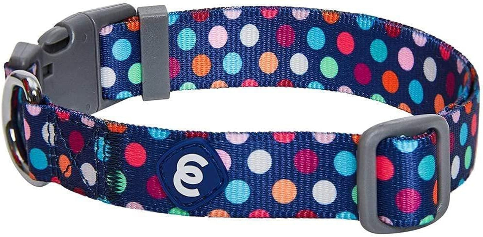 Blueberry Pet Heart Flocking Dog Collar Valentine’S Day Adjustable Collars with Velvety Bowtie for Medium Dogs, Mint Green, Neck 14.5"-20" Animals & Pet Supplies > Pet Supplies > Dog Supplies > Dog Apparel Blueberry Pet Silkscreen Print - Rainbow Polka Dots Large 