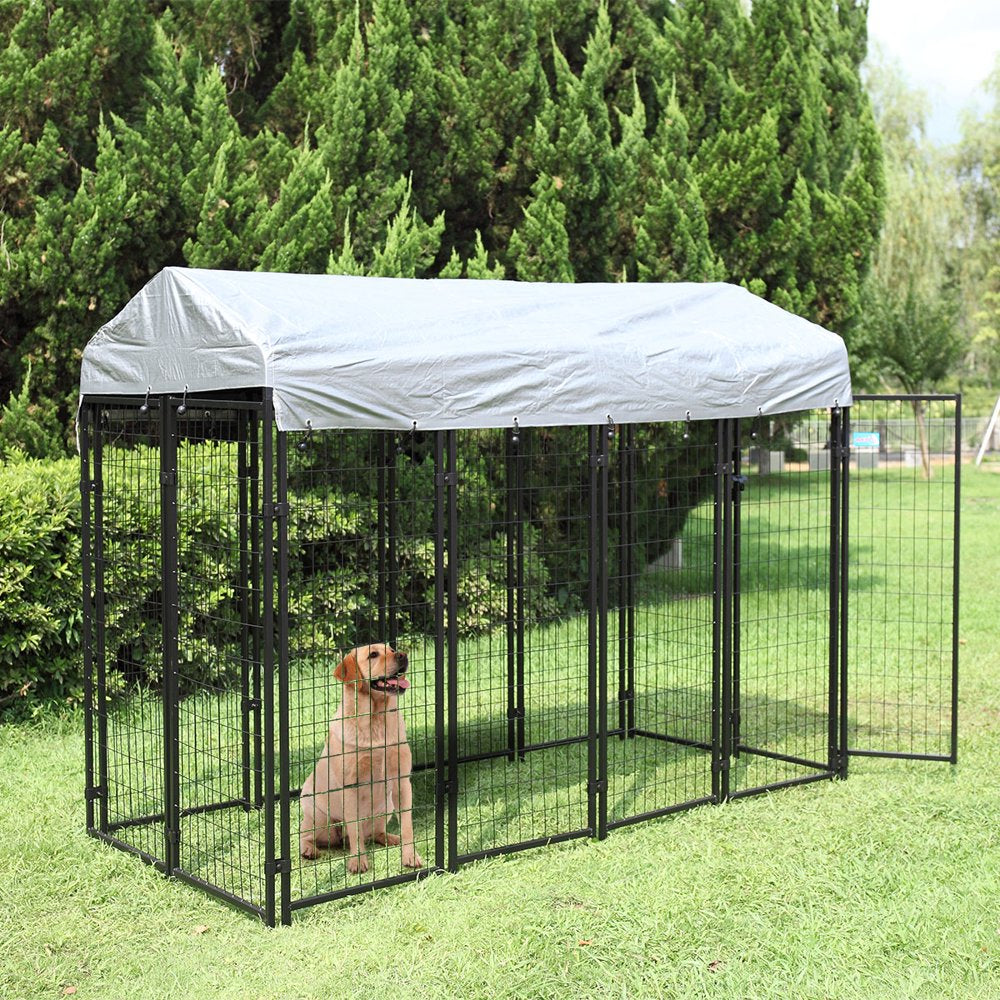 Coziwow Large Outdoor Dog Kennel Heavy Duty Dog Cage Pet Playpen with Waterproof Cover Animals & Pet Supplies > Pet Supplies > Dog Supplies > Dog Kennels & Runs Jaxpety   