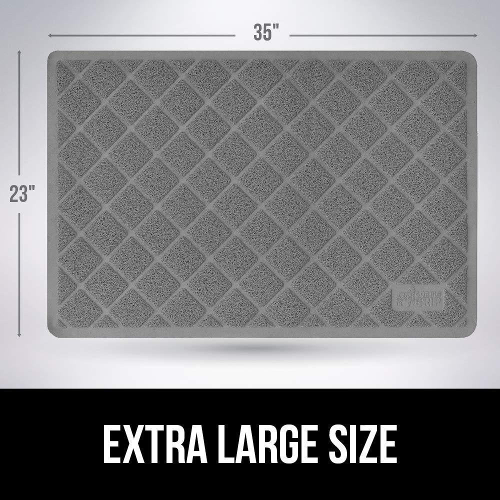 GORILLA GRIP Original Premium Durable Cat Litter Mat, Gray Animals & Pet Supplies > Pet Supplies > Cat Supplies > Cat Litter Box Mats Gorilla Grip   