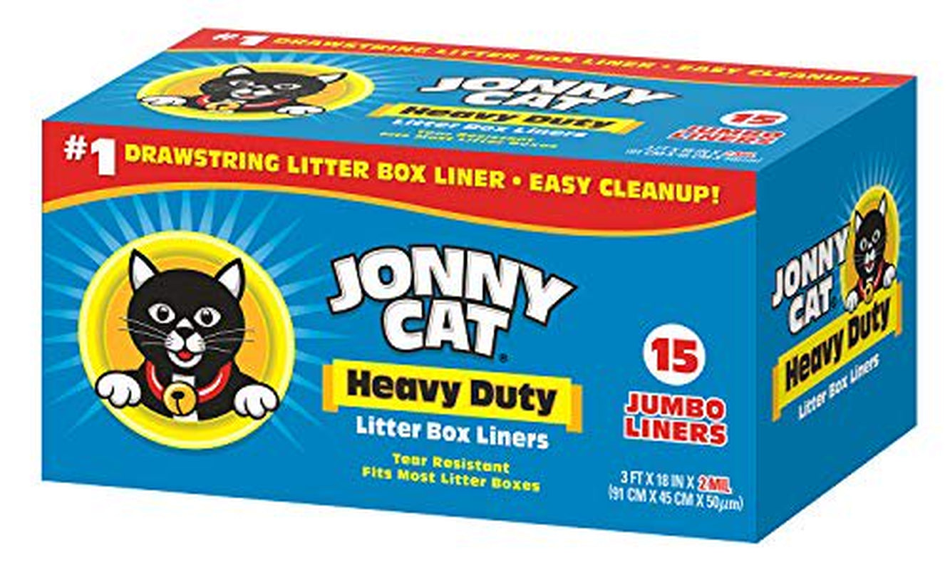 JONNY CAT Heavy Duty Litter Box Liners, Jumbo 15 Count (C00150) Animals & Pet Supplies > Pet Supplies > Cat Supplies > Cat Litter Box Liners JONNY CAT   