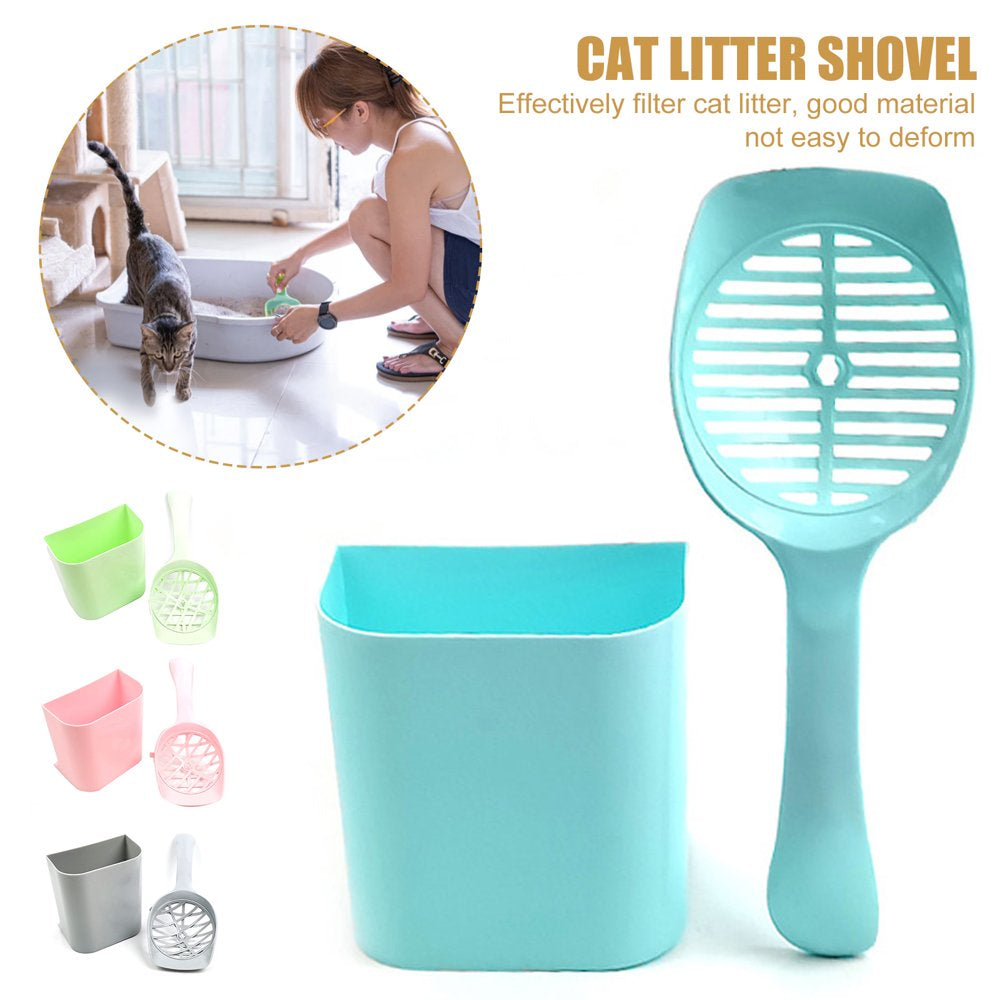 Cat Litter Shovel Effective Labor-Saving Plastic Pet Poop Litter Box Shovel for Indoor Animals & Pet Supplies > Pet Supplies > Cat Supplies > Cat Litter JUHigh   