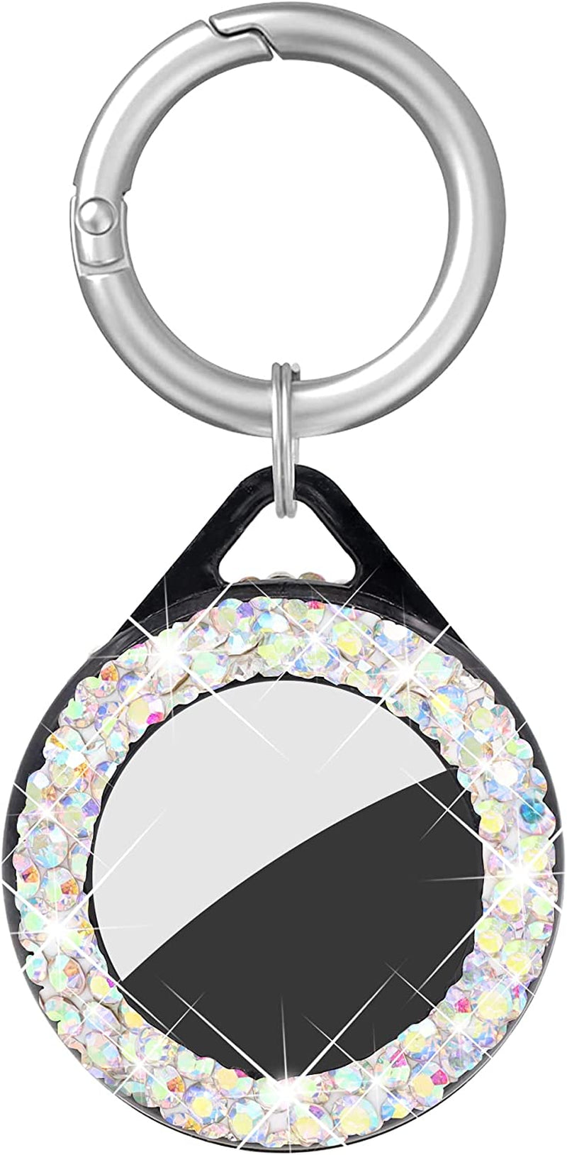 Bling Case Compatible with Apple Airtags, Rhinestone Air Tag Finder Holder Case Crystal Airttag Accessories with Keychain for Key Wallet Luggage Dog Cat Pet Collar (Multicolor) Electronics > GPS Accessories > GPS Cases Hidoer Multicolor  