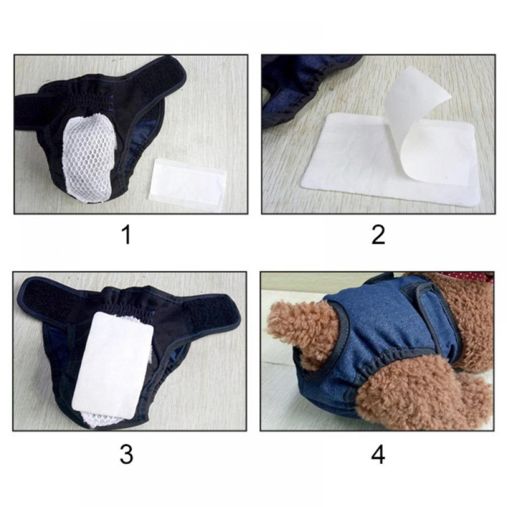 Dog Diaper Liners Pads, 20Ct | Disposable Doggie Diaper Inserts Fit Most Reusable Pet Belly Bands, Cover Wraps, and Washable Period Panties Animals & Pet Supplies > Pet Supplies > Dog Supplies > Dog Diaper Pads & Liners Eleanos   