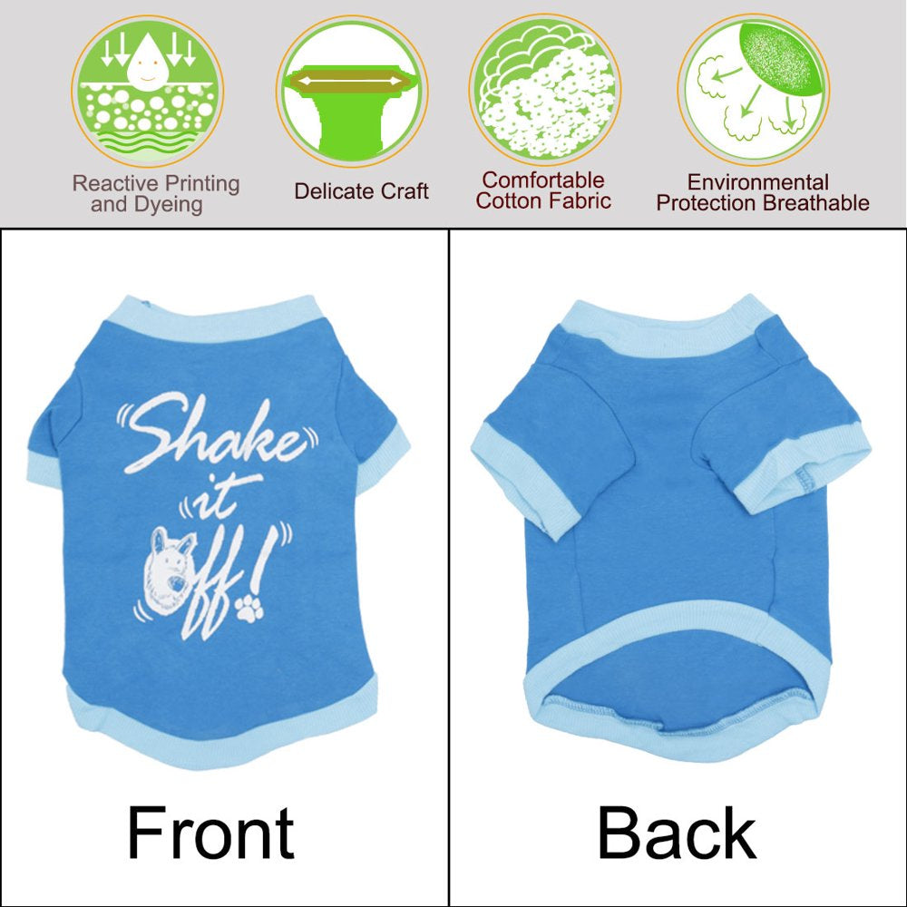 Pet T Shirt Spring Fall Dog Puppy Small Pet Cat Apparel Clothes Vest Clothing Printed, M #1 Animals & Pet Supplies > Pet Supplies > Cat Supplies > Cat Apparel Unique Bargains   