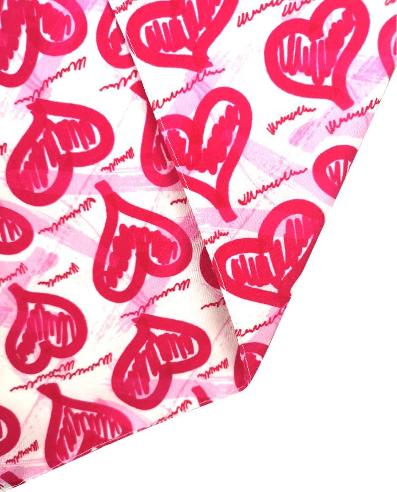 Lamphyface 3 Pack Valentine'S Day Dog Bandana Triangle Bib Scarf Accessories with Hearts and Love Designs Animals & Pet Supplies > Pet Supplies > Dog Supplies > Dog Apparel Jiaxing Haozhe clothing Co., Ltd.   