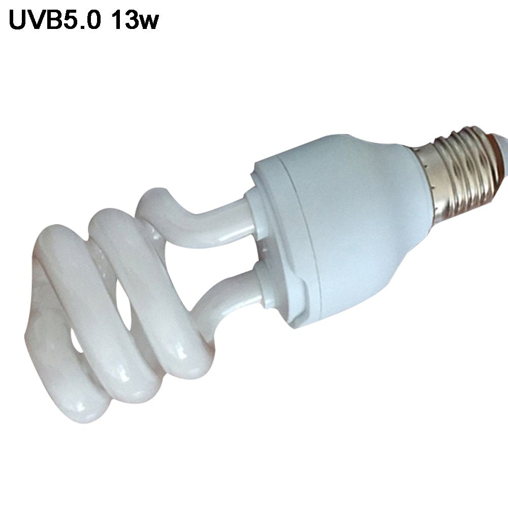 Ultraviolet Light Bulb 5.0 10.0 UVB 13W 26W Pet Reptile Light Glow Lamp Daylight Bulb for Tortoise Fish Amphibians  FebMiss   