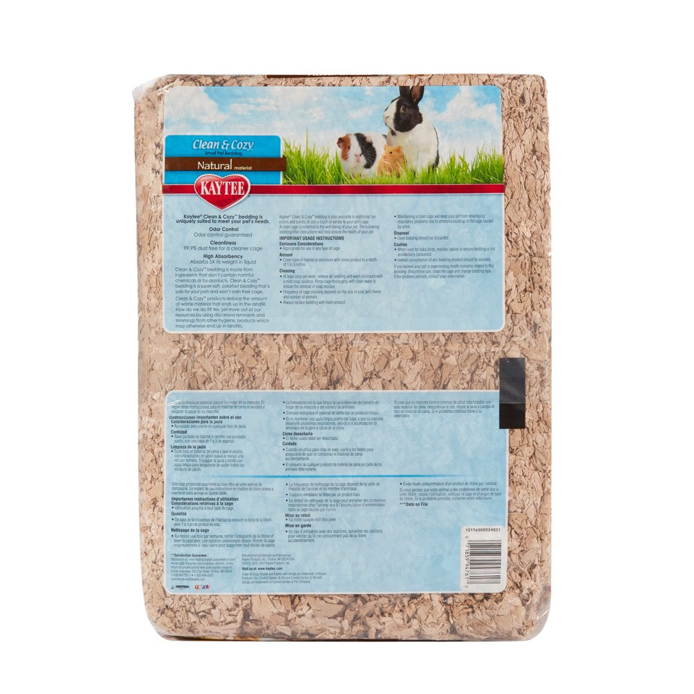 Kaytee Clean & Cozy Natural Small Animal Pet Bedding 49.2 Liters Animals & Pet Supplies > Pet Supplies > Small Animal Supplies > Small Animal Bedding Central Garden and Pet   