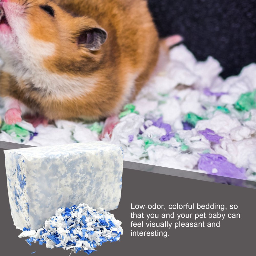 Vokewalm Paper Bedding for Small Pet- Colorful Small Animal Bedding - Soft and Comfortable, Dust-Free for Hamsters, Rabbits, Guinea Pigs