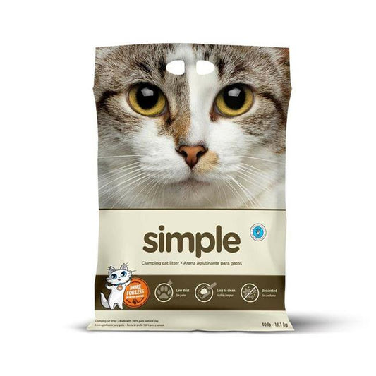Intersand America 777979220400 40 Lbs Simple Clumping Cat Litter Animals & Pet Supplies > Pet Supplies > Cat Supplies > Cat Litter Intersand America   
