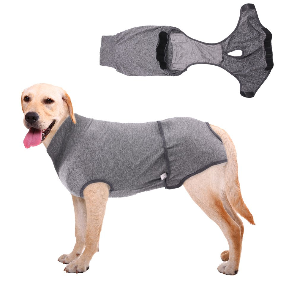 IDOMIK Recovery Suit for Dogs after Surgery, Recovery Shirt Onesie Dog Physiological Pants Diapers, Pet Abdominal Wounds Bandages E-Collar Cone Alternatives Male Female Shirt Pajamas Anti-Licking Animals & Pet Supplies > Pet Supplies > Dog Supplies > Dog Diaper Pads & Liners IDOMIK XL Gray 