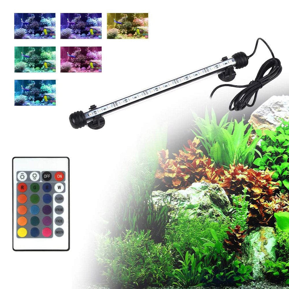 Submersible LED Aquarium Lights, Aquarium Lights with Timed Automatic On/Off, LED Strips for Fish Tanks, Animals & Pet Supplies > Pet Supplies > Fish Supplies > Aquarium Lighting Miruku   