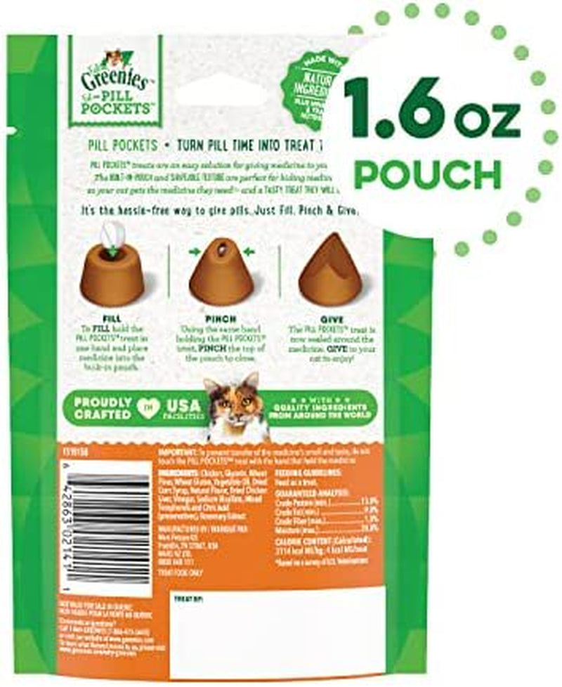 FELINE GREENIES PILL POCKETS for Cats Natural Soft Cat Treats, Chicken Flavor, 1.6 Oz. Pack (45 Treats) Animals & Pet Supplies > Pet Supplies > Cat Supplies > Cat Treats Bolanlay LLC   