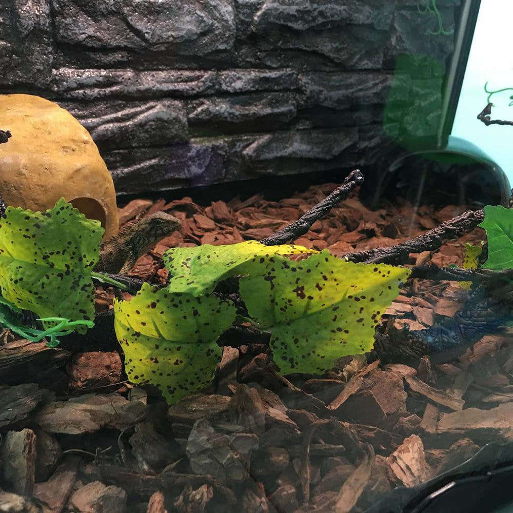 Fovolat Reptile Climbing Vines Plastics Jungle Vines Branches Pet Tank Habitat Terrarium Decor for Geckos Hermit Crabs Snakes and More Reptile Perched Competent Animals & Pet Supplies > Pet Supplies > Small Animal Supplies > Small Animal Habitat Accessories Fovolat   