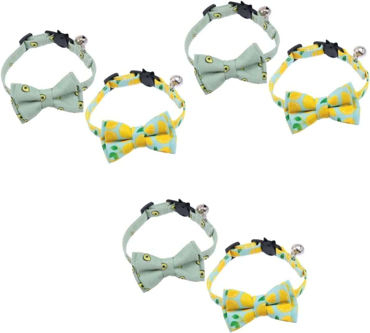 Generic 4 Pcs Pet Neck Neckchain Tie Puppy Cat Accessories Animals Bows Grooming Gift Collars Lovely Dog Fruit Pattern Puppies Bow Kitten Chain Bell Necklace Ties for with Collar Cute Animals & Pet Supplies > Pet Supplies > Dog Supplies > Dog Apparel generic Assorted Colorx3pcs 28X1X1CMx3pcs 