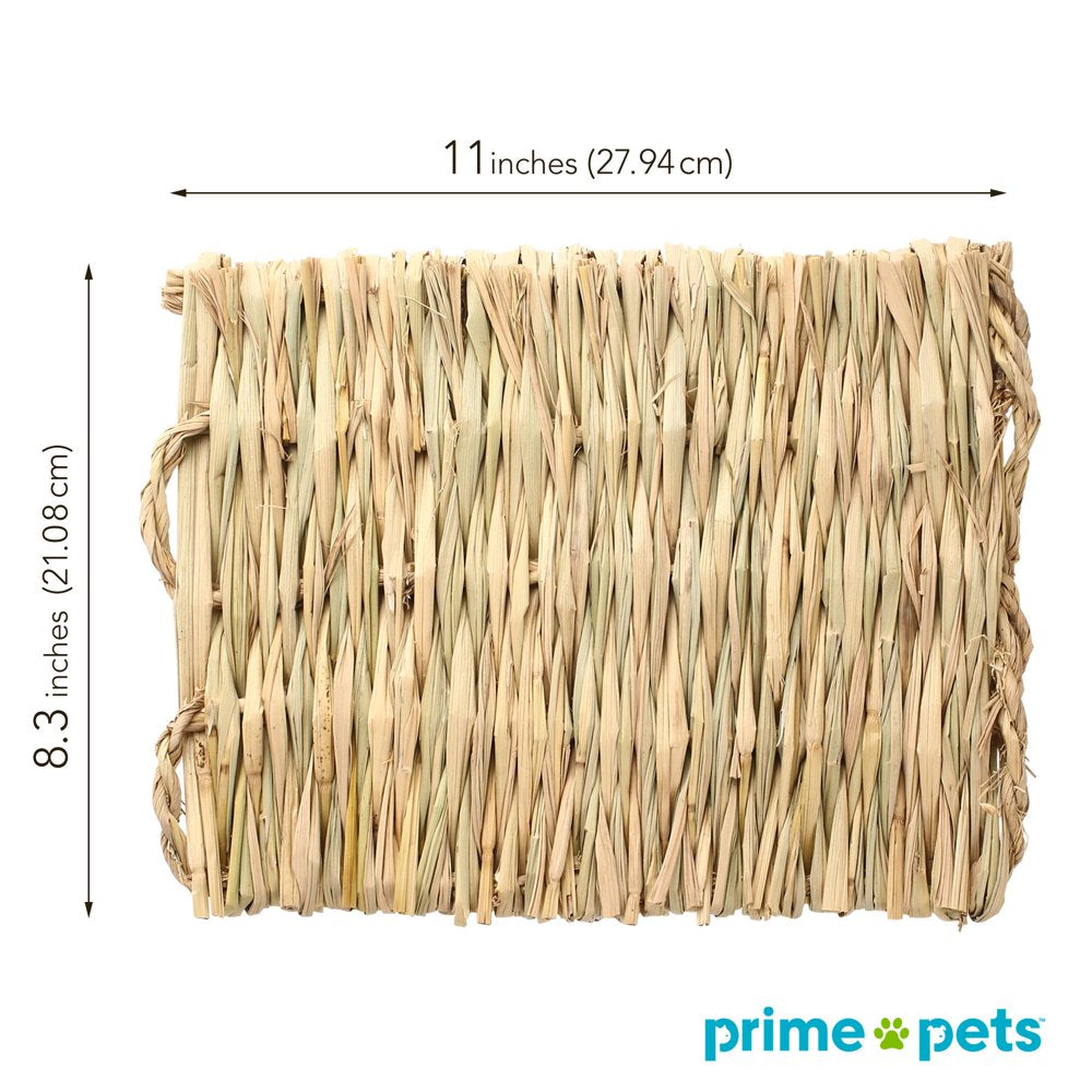 Lotfancy 3 Pack Grass Mat for Rabbits Bunny, Woven Hay Mat for Small Animals Animals & Pet Supplies > Pet Supplies > Small Animal Supplies > Small Animal Bedding LotFancy   