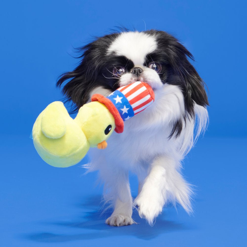 BARK Uncle Duck Super Chewer - Yankee Doodle Dog Toy, Great for Photo Ops, XS-M Dogs Animals & Pet Supplies > Pet Supplies > Dog Supplies > Dog Toys BARK   