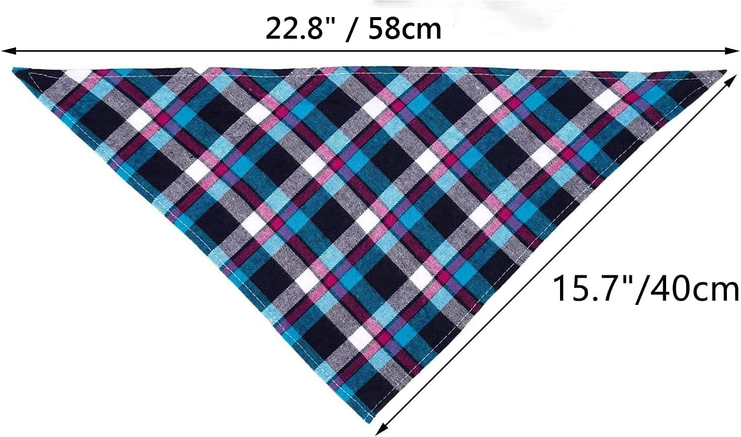 Segarty Dog Bandanas, 30 Pack 22.8"X15.7" Pet Scarf Triangle Plaid Bibs Accessories Bulk for Medium Small Dogs Cats Large Puppy Dogs, Washable Adjustable Reversible Boy Pets Birthday Kerchief Animals & Pet Supplies > Pet Supplies > Dog Supplies > Dog Apparel Segarty   