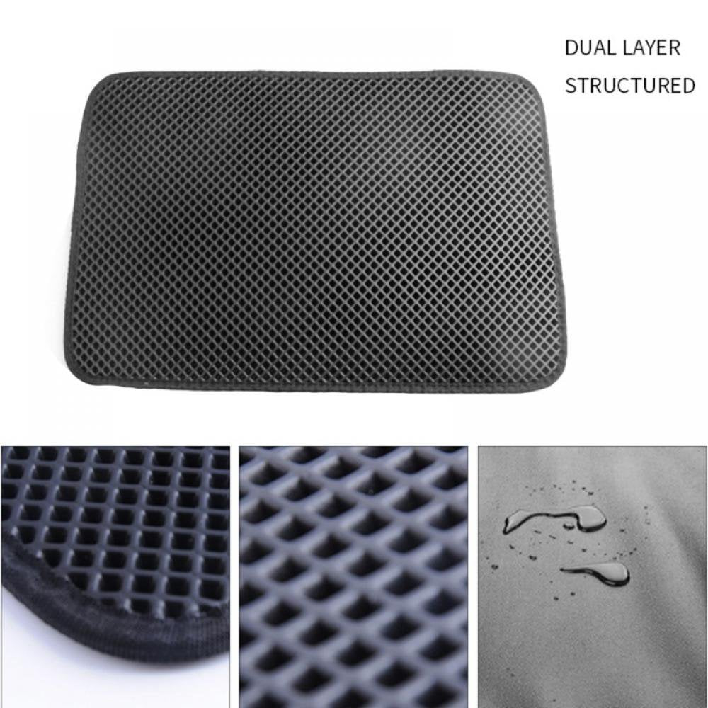 Pet Cat Litter Mat Honeycomb Double Layer Design Waterproof Kitten Litter Trapping Pet Litter Box Mat Clean Pad Products for Cats Accessories Animals & Pet Supplies > Pet Supplies > Cat Supplies > Cat Litter Box Mats Stibadium   