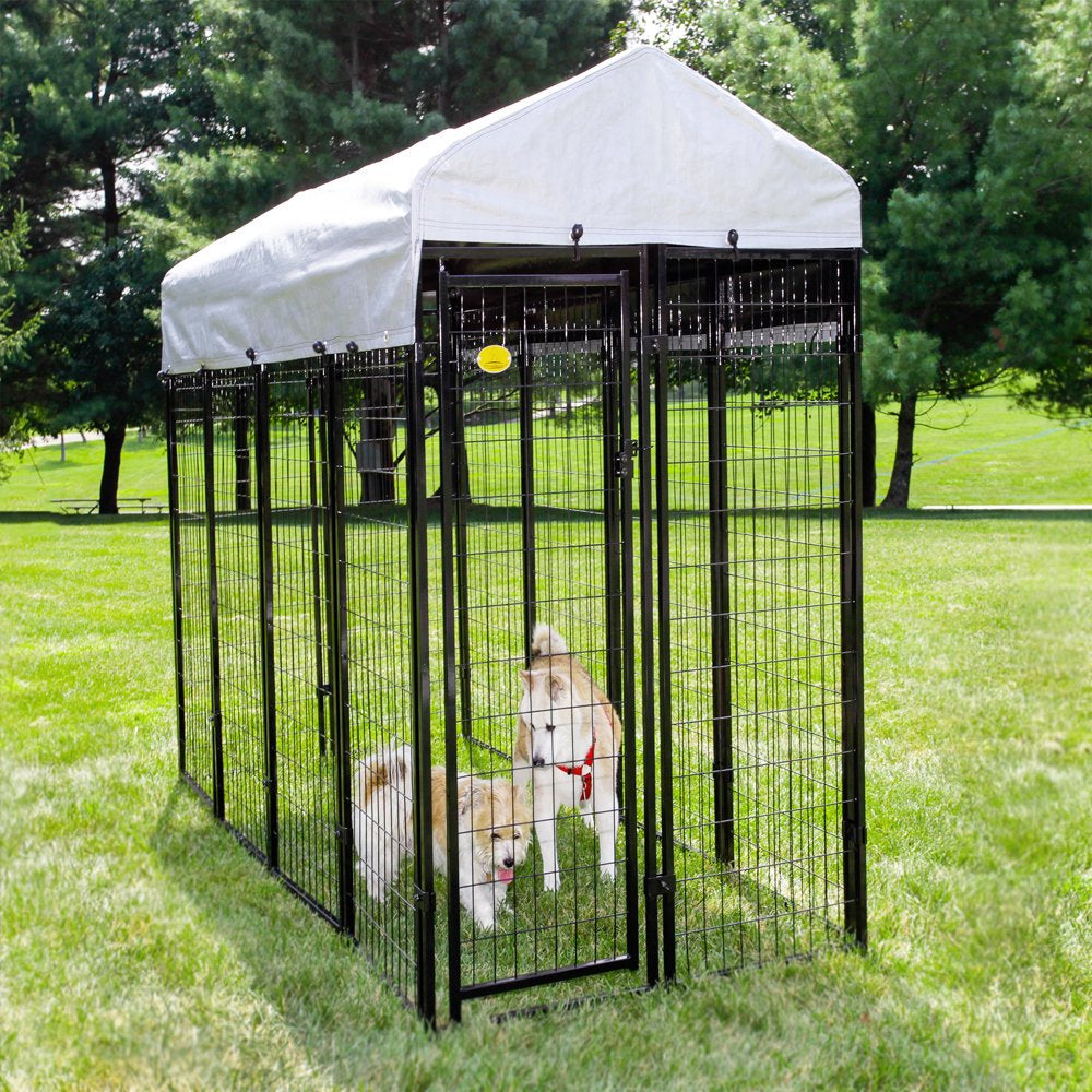 Kennel Master Black Welded Wire Dog Kennel, 8 Ft. X 4 Ft. X 6 Ft Animals & Pet Supplies > Pet Supplies > Dog Supplies > Dog Kennels & Runs RTI Corp   