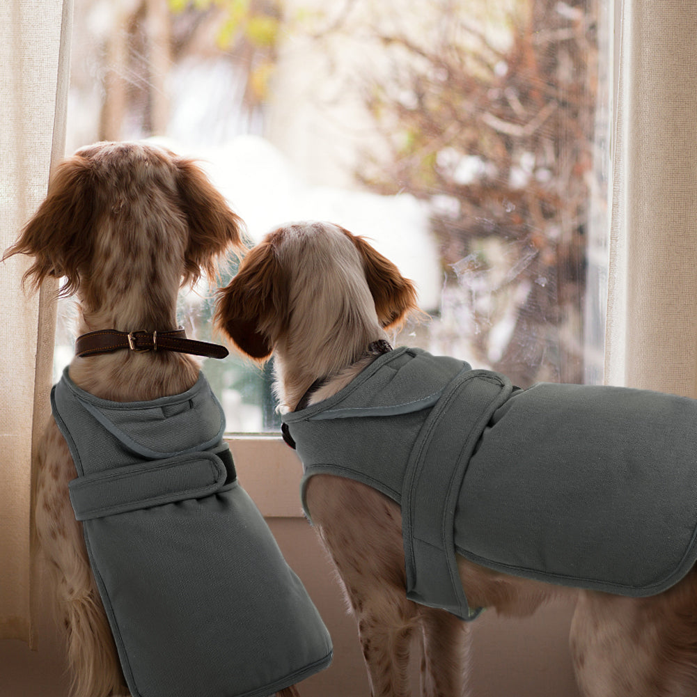 Kuoser Cotton Dog Coat & Jacket, Gray, S Animals & Pet Supplies > Pet Supplies > Dog Supplies > Dog Apparel Kuoser   