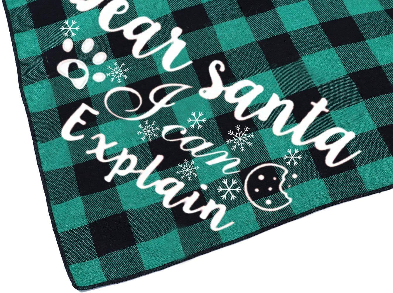 JPB Christmas Dog Bandana Pack of 4 Classic Buffalo Plaid Pets Scarf Triangle Bibs Kerchief Set Animals & Pet Supplies > Pet Supplies > Dog Supplies > Dog Apparel JPB   