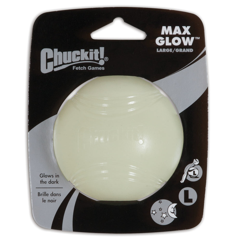 Chuckit! Max Glow Ball Dog Toy, Small Animals & Pet Supplies > Pet Supplies > Dog Supplies > Dog Toys Petmate L  