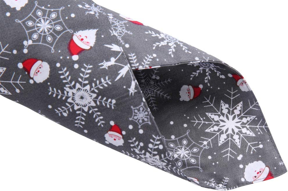 4 Pack Christmas Dog Bandana Reversible Triangle Bibs Scarf Accessories for Dogs Cats Pets Animals & Pet Supplies > Pet Supplies > Dog Supplies > Dog Apparel KZHAREEN   