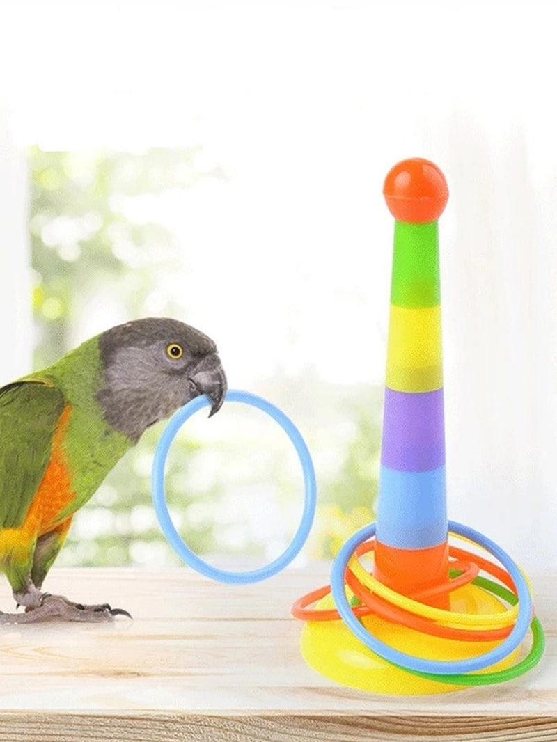 Bojue Creative Bird Toy Set Plastic Conure Funny Daily Play Interactive Durable Pet Toy Accessories Animals & Pet Supplies > Pet Supplies > Bird Supplies > Bird Toys Bojue   