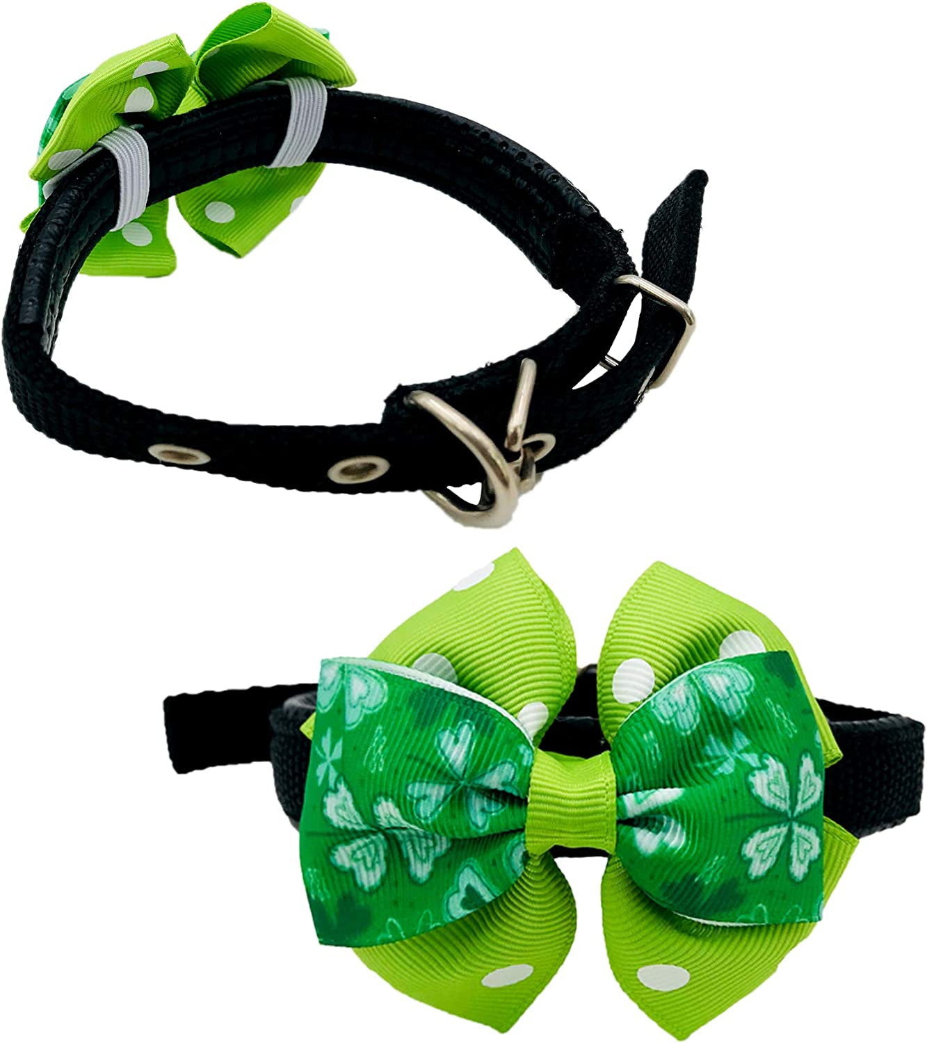 Jpgdn 10Pcs Small Dogs Collar Bow Ties for St.Patrick'S Day Puppy Collar Bows Bowknot for Small and Medium Doggy Cat Kitten Rabbit Pet Sliding Collar Grooming Accessories Attachment Embellishment Animals & Pet Supplies > Pet Supplies > Dog Supplies > Dog Apparel JpGdn   