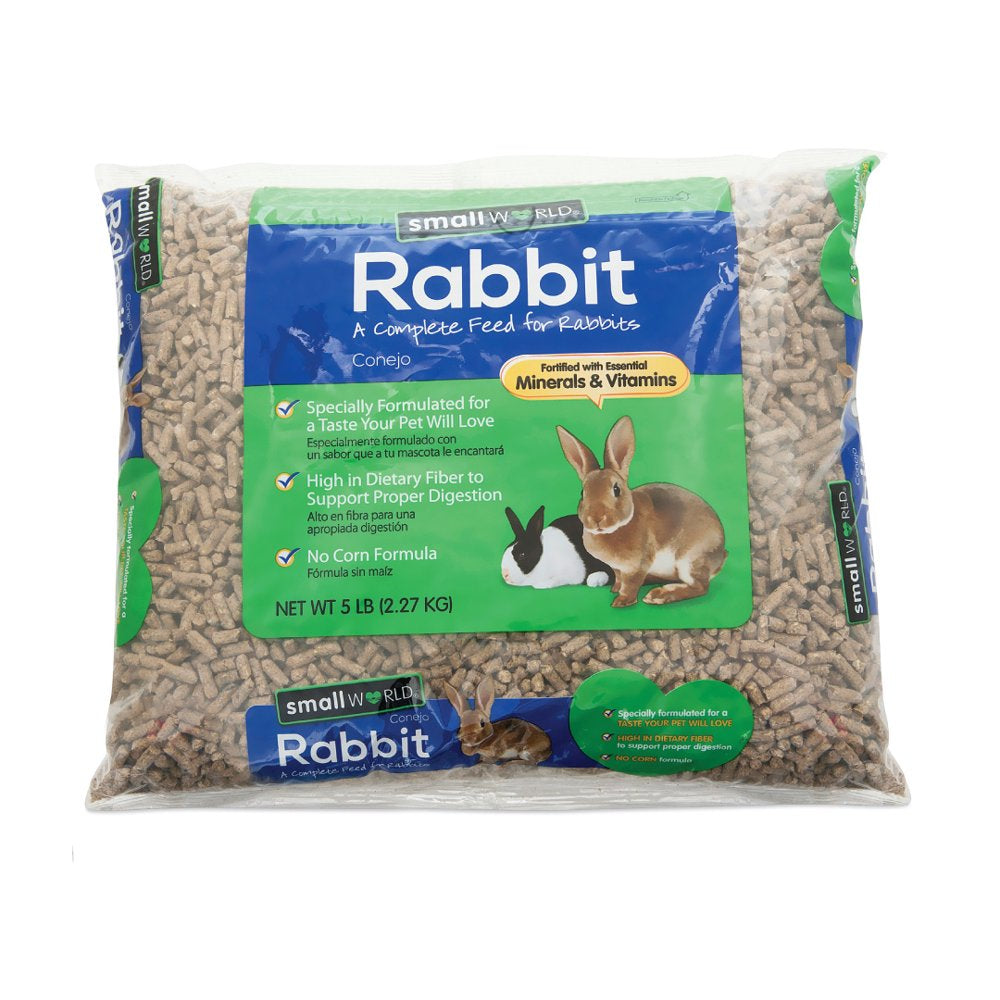 Small World Complete Feed for Rabbits Fortified with Essential Minerals & Vitamins, 5 Lb Animals & Pet Supplies > Pet Supplies > Small Animal Supplies > Small Animal Food Manna Pro   