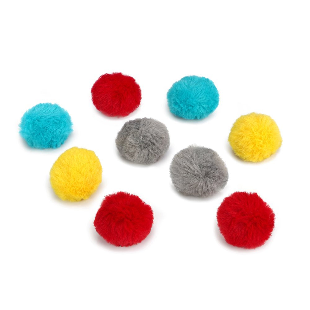 Chiwava 24PCS 1.8" Catnip Furry Cat Toys Ball Soft Pom Pom Balls Kitten Chase Quiet Play Assorted Color Animals & Pet Supplies > Pet Supplies > Cat Supplies > Cat Toys Wonpet Co., Ltd   