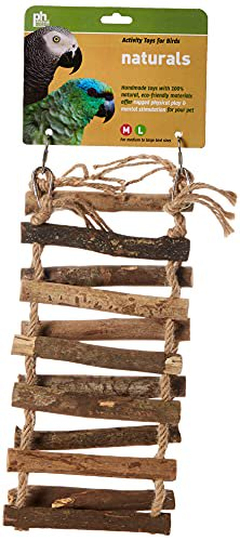 Prevue Hendryx 62807 Naturals Rope Ladder Bird Toy, Large