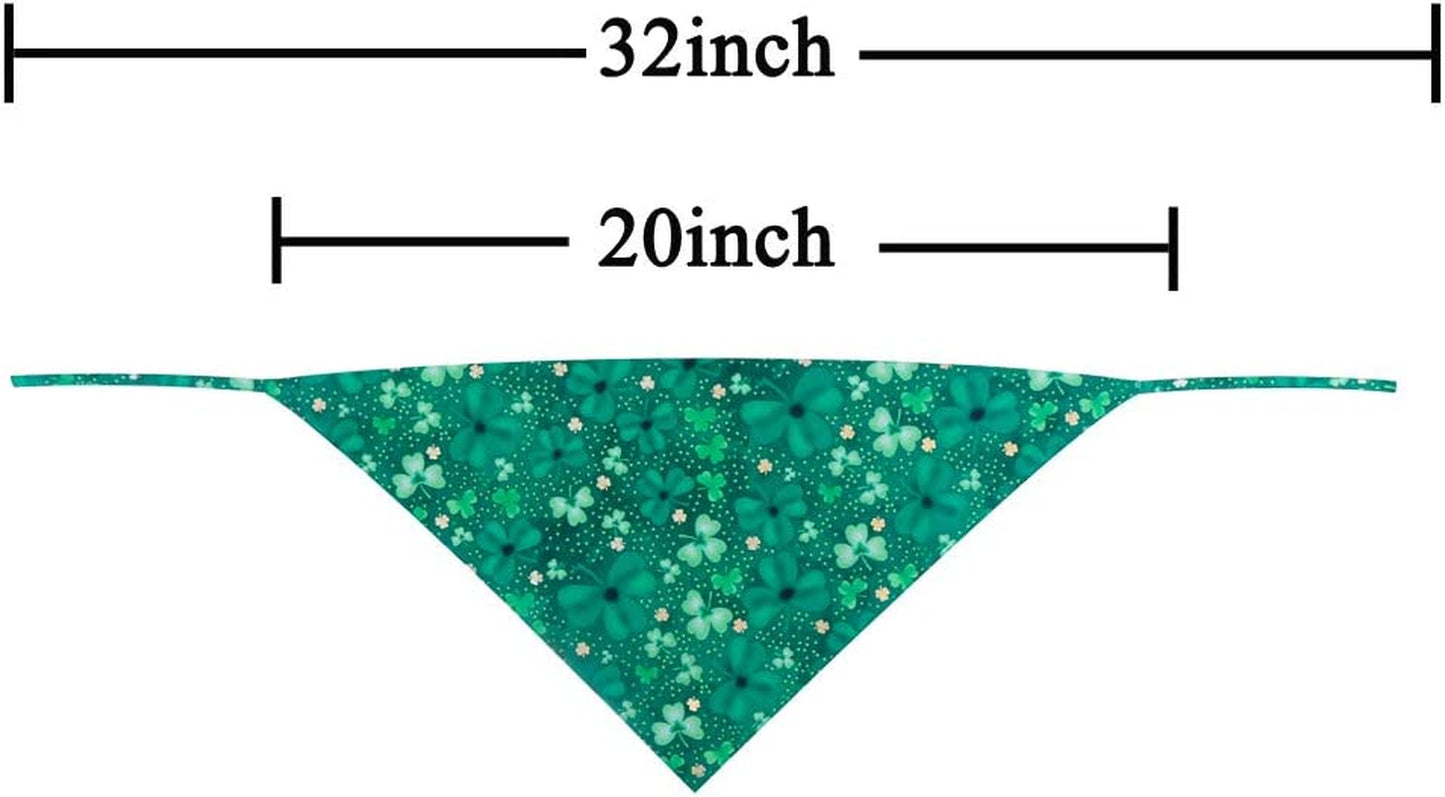 St. Patrick'S Day Dog Bandana Reversible Triangle Bibs Scarf Accessories for Dogs Cats Pets Large Animals & Pet Supplies > Pet Supplies > Dog Supplies > Dog Apparel KZHAREEN   