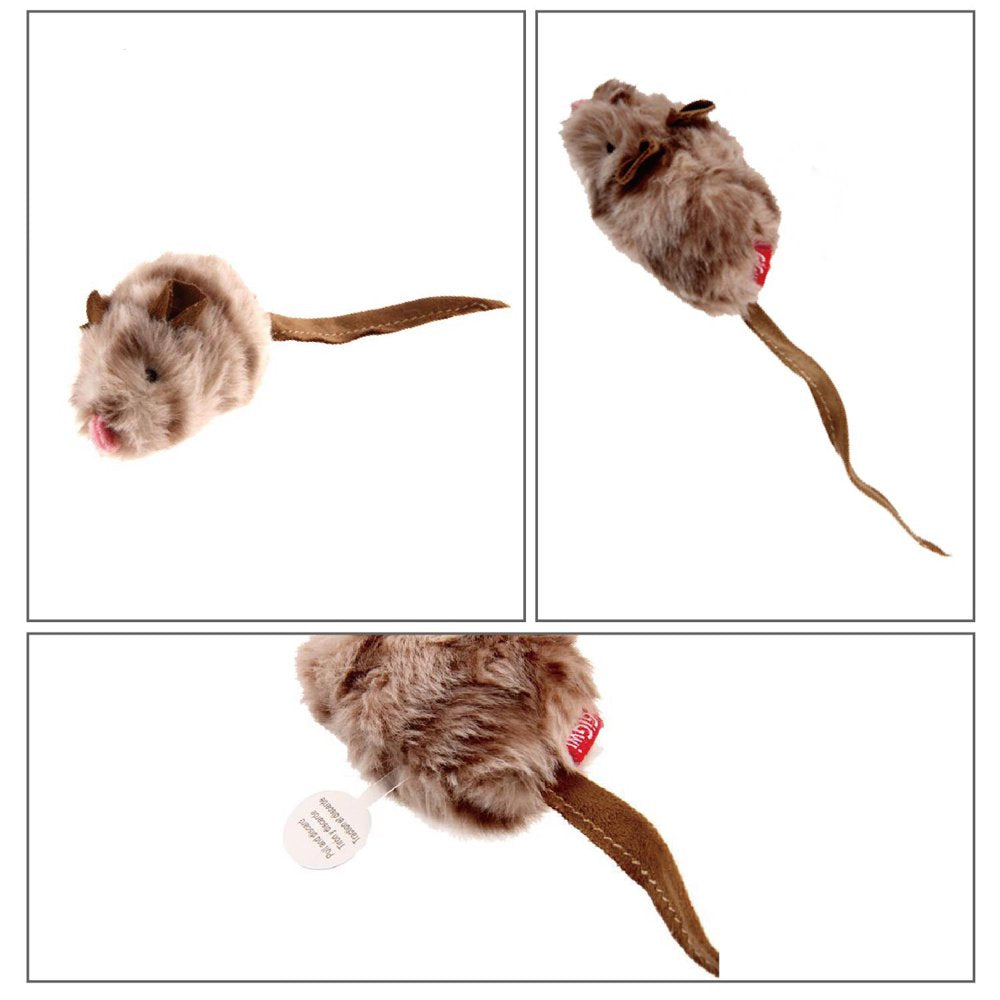 Vealind Gigwi Melody Chaser Pet Mouse Interactive Cat Toy Plush Toys for Dogs and Cats (Mouse) Animals & Pet Supplies > Pet Supplies > Cat Supplies > Cat Toys Vealind   