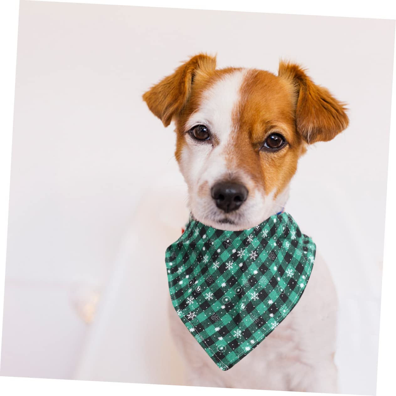 Mipcase 1Pc Green Pets Reversible Plaid Cotton Xmas Pet Snowflake Dog Bandana Accessories Printed Costume Scarf Scarfs Decor Puppy Petsgreen Neck Bibs Medium Triangle Puppies Towel For Animals & Pet Supplies > Pet Supplies > Dog Supplies > Dog Apparel Mipcase   