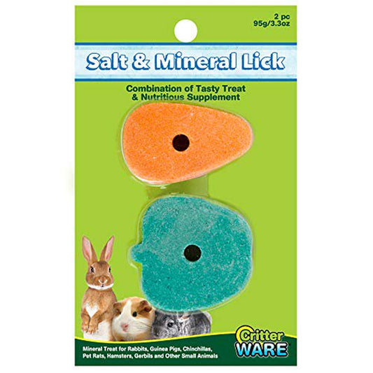 Ware Manufacturing Apple/Carrot Salt and Mineral Small Pet Chew Treat Animals & Pet Supplies > Pet Supplies > Small Animal Supplies > Small Animal Treats Ware Manufacturing   