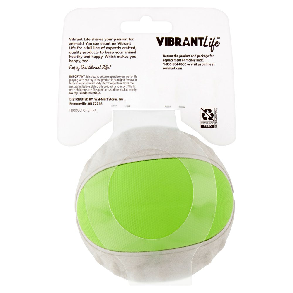 Vibrant Life Fetch Buddy Interactive Ball Dog Fetch Toy, Color May Vary, Medium, Chew Level 3 Animals & Pet Supplies > Pet Supplies > Dog Supplies > Dog Toys Wal-Mart Stores, Inc.   