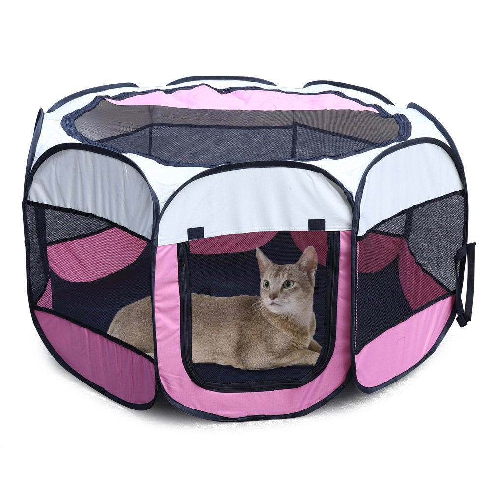 Portable Foldable Pet Playpen, Crate Cage Kennel Tent for Puppies/Dogs/Cats/Rabbits, Dog Playpen for Indoor and Outdoor Animals & Pet Supplies > Pet Supplies > Dog Supplies > Dog Kennels & Runs GOLDFIELD INC   