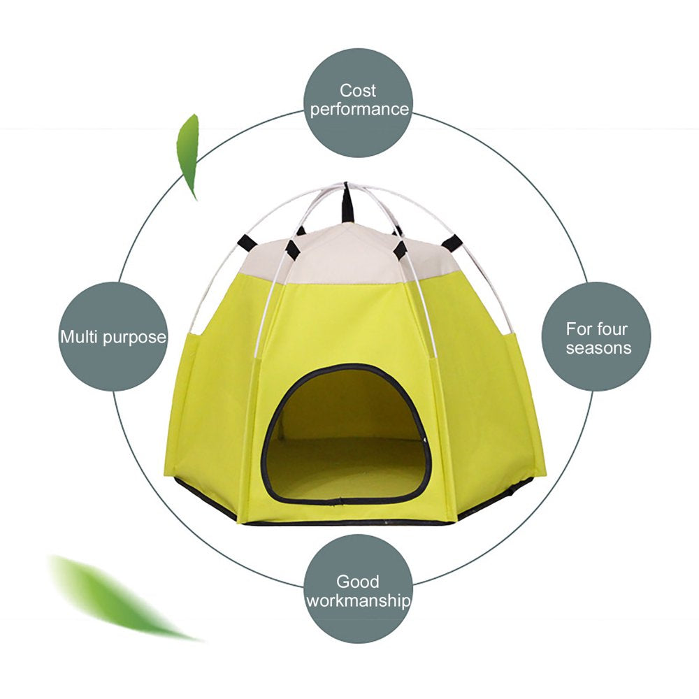 Taluosi Outdoor Indoor Portable Foldable Washable Cute Pet Tent House for Small Cat Dog Animals & Pet Supplies > Pet Supplies > Dog Supplies > Dog Houses Taluosi   