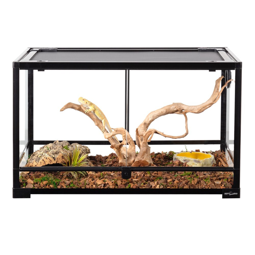 REPTI-ZOO Reptile Knock down Glass Terrarium with Double Hinge Door 30" X 18" X 18"（35 Gallon) Animals & Pet Supplies > Pet Supplies > Reptile & Amphibian Supplies > Reptile & Amphibian Substrates etan pet supplies inc   