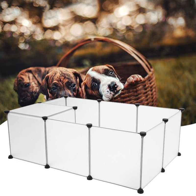 Small Pet Fence, Portable Large Plastic Yard Fence Small Animals, Puppy Kennel Crate Fence Tent,20 Panels Animals & Pet Supplies > Pet Supplies > Dog Supplies > Dog Kennels & Runs Geo Bot 12 Panels  