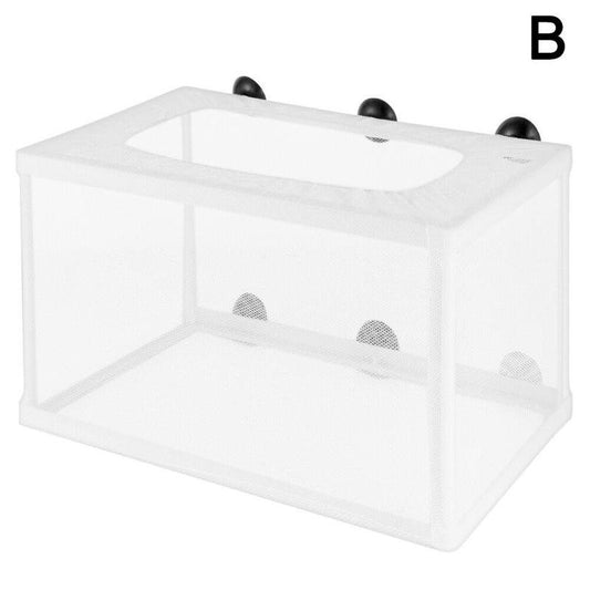 Aquarium Isolation Box Fish Tank Isolation Net Tropical Fish Peacock Anchovy Hatching Breeding Box with Partition Suction Cup Size Animals & Pet Supplies > Pet Supplies > Fish Supplies > Aquarium Fish Nets Pangheng B  