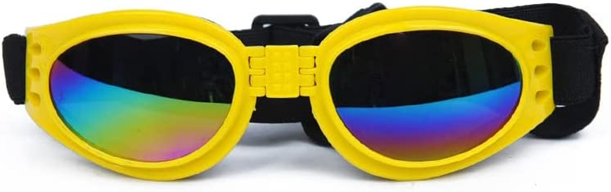 Fold Pet Dog Glasses Prevent UV Pet Glasses for Cats Dog Fashion Sunglasses Dog Goggles Photo Prop Pet Accessories Dog Supplies Black Animals & Pet Supplies > Pet Supplies > Dog Supplies > Dog Apparel ChezMax Yellow  