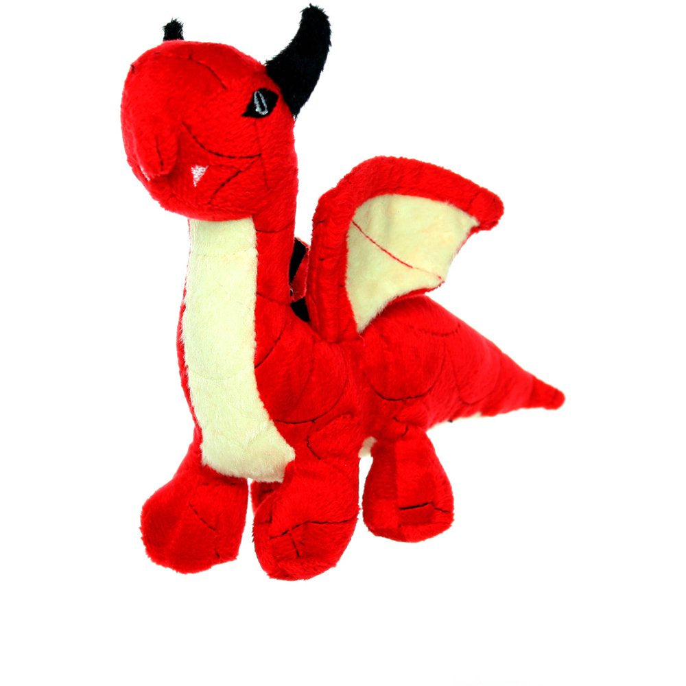 Mighty Junior Dragon Red, Plush and Durable Dog Toy Animals & Pet Supplies > Pet Supplies > Dog Supplies > Dog Toys VIP Products   