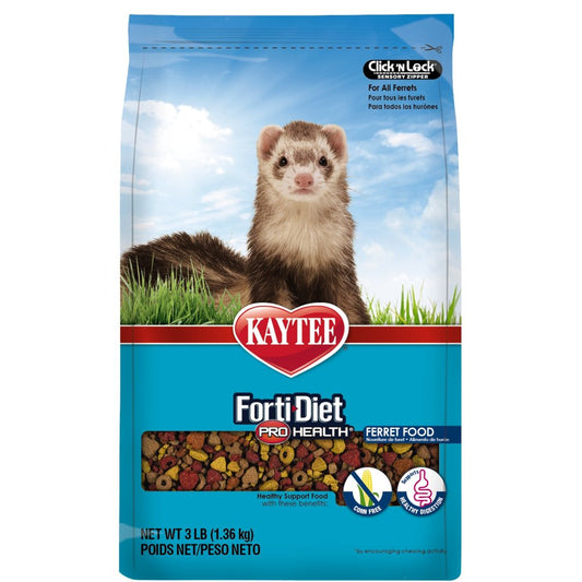 Kaytee Forti-Diet Pro Health Ferret Food 3Lb Animals & Pet Supplies > Pet Supplies > Small Animal Supplies > Small Animal Food Central Garden and Pet   