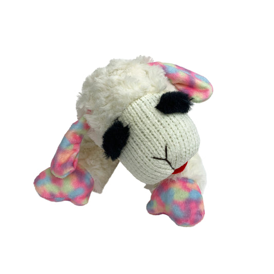 Multipet Medium Lamb Chop Dog Toy, Size 12 Inches, Pastel Colors Animals & Pet Supplies > Pet Supplies > Dog Supplies > Dog Toys Multipet   