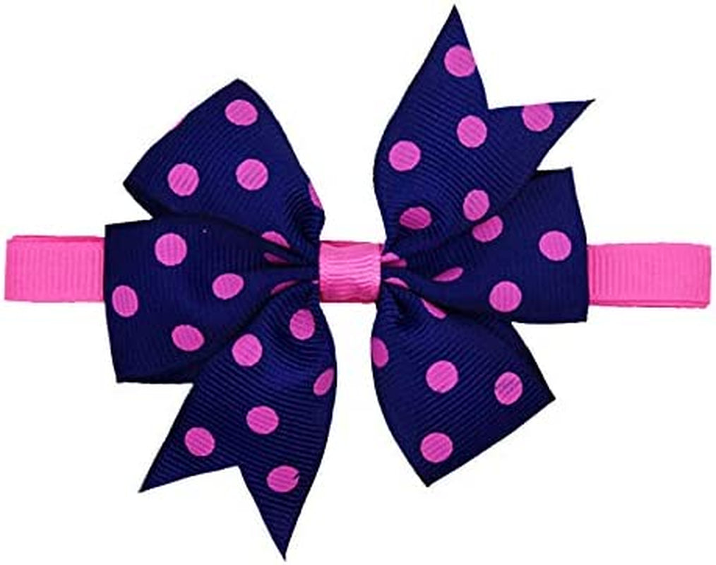 Spring Summer Dog Bow Ties 3.2" Bow Butterfly Pet Collar Accessories Dog Ties Collar Fit for Small and Middle Size Pet (Polka Dot Pinwheel) Animals & Pet Supplies > Pet Supplies > Dog Supplies > Dog Apparel Masue pets   